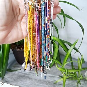 Wholesale Multicolor Beaded Choker Necklace Lot, 12 Piece Assorted